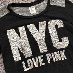 Black 3/4 sleeve tee